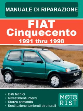 Книга по ремонту Fiat Cinquecento с 1991 по 1998 год (на итальянском языке)