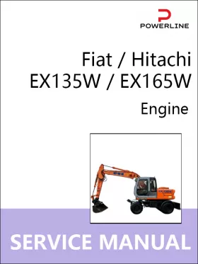 Книга по ремонту двигателя экскаватора Fiat / Hitachi EX135W / EX165W