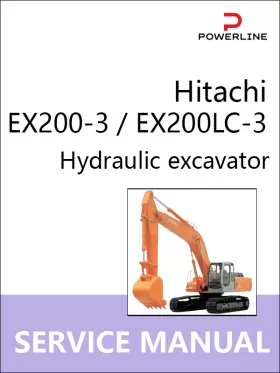 Книга по ремонту экскаватора Hitachi EX200-3 / EX200LC-3