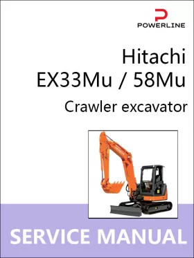 Книга по ремонту экскаватора Hitachi EX33Mu / 58Mu