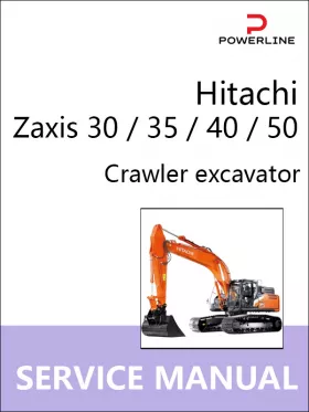 Книга по ремонту экскаватора Hitachi Zaxis 30 / 35 / 40 / 50