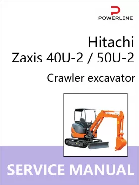 Книга по ремонту экскаватора Hitachi Zaxis 40U-2 / 50U-2