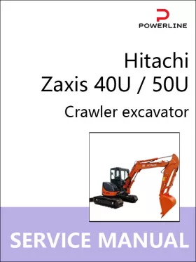 Книга по ремонту экскаватора Hitachi Zaxis 40U / 50U