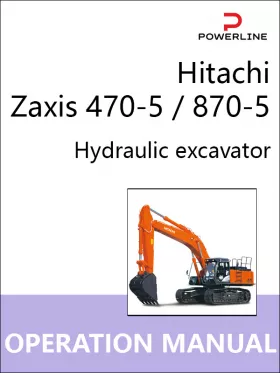 Книга по эксплуатации и техобслуживанию Hitachi Zaxis 470-5 / 870-5