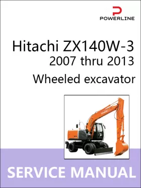 Книга по ремонту экскаватора Hitachi ZX140W-3 с 2007 по 2013 год