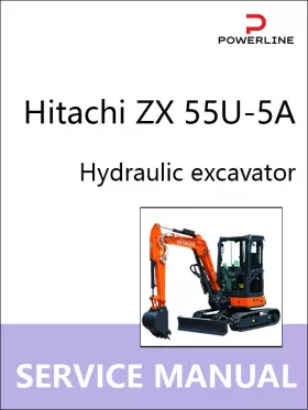 Книга по ремонту экскаватора Hitachi ZX 55U-5A
