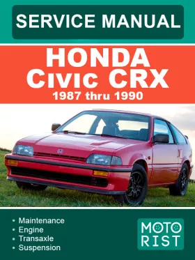 Книга по ремонту Honda Civic CRX с 1987 по 1990 год