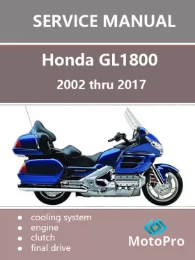 Книга по ремонту мотоцикла Honda GL1800 с 2002 по 2017 год