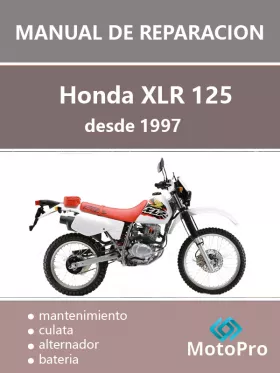 Книга по ремонту мотоцикла Honda XLR 125 c 1997 года (на испанском языке)