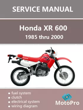Книга по ремонту мотоцикла Honda XR 600 с 1985 по 2000 год