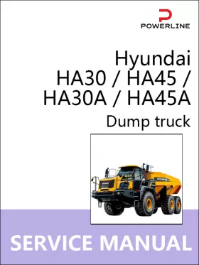 Книга по ремонту самосвала Hyundai HA30 / HA45 / HA30A / HA45A