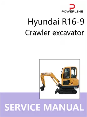 Книга по ремонту экскаватора Hyundai R16-9