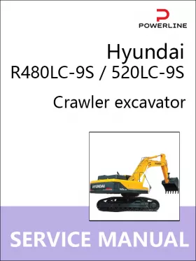 Книга по ремонту экскаватора Hyundai R480LC-9S / 520LC-9S