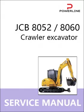 Книга по ремонту экскаватора JCB 8052 / 8060