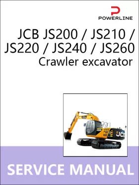 Книга по ремонту экскаватора JCB JS200 / JS210 / JS220 / JS240 / JS260