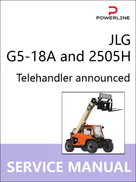 Книга по ремонту погрузчика JLG G5-18A and 2505H