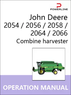 Книга по эксплуатации и техническому обслуживанию комбайна John Deere 2054 / 2056 / 2058 / 2064 / 2066