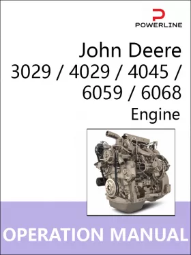 Книга по эксплуатации и техническому обслуживанию двигателя John Deere 3029 / 4029 / 4045 / 6059 / 6068