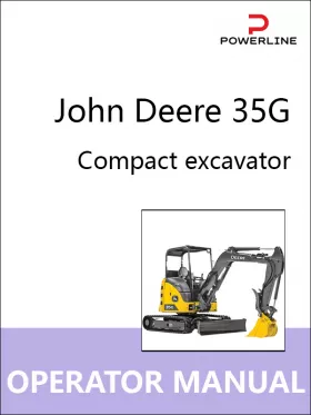 Книга по эксплуатации и техническому обслуживанию экскаватора John Deere 35G