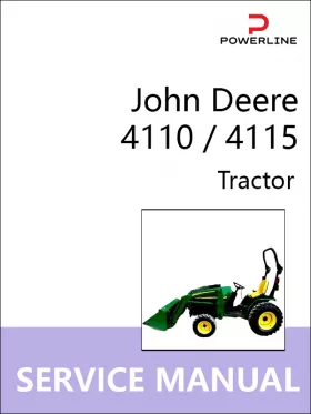 Книга по ремонту трактора John Deere 4110 / 4115