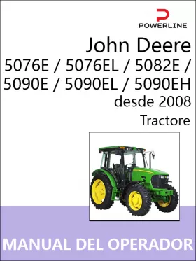 Книга по эксплуатации и техобслуживанию трактора John Deere 5076E / 5076EL / 5082E / 5090E / 5090EL / 5090EH с 2008 года (на испанском языке)