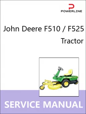 Книга по ремонту трактора John Deere F510 / F525