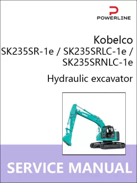 Книга по ремонту экскаватора Kobelco SK235SR-1e / SK235SRLC-1e / SK235SRNLC-1e