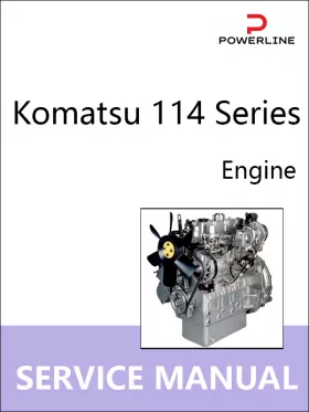 Книга по ремонту двигателей Komatsu 114 Series