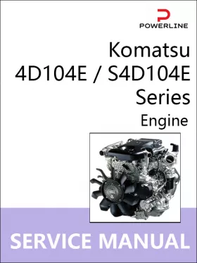 Книга по ремонту двигателей Komatsu 4D104E / S4D104E Series