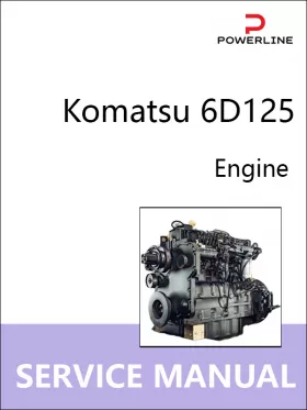 Книга по ремонту двигателей Komatsu 6D125