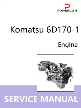 Книга по ремонту двигателей Komatsu 6D170-1