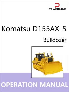 Книга по эксплуатации и техническому обслуживанию бульдозера Komatsu D155AX-5