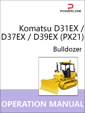 Книга по эксплуатации и техническому обслуживанию бульдозера Komatsu D31EX / D37EX / D39EX (PX21)