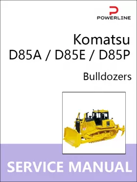 Книга по ремонту бульдозера Komatsu D85A / D85E / D85P