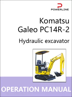 Книга по эксплуатации и техническому обслуживанию экскаватора Komatsu Galeo PC14R-2