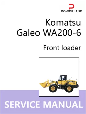 Книга по ремонту погрузчика Komatsu Galeo WA200-6