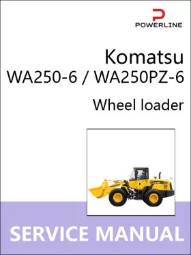 Книга по ремонту погрузчика Komatsu WA250-6 / WA250PZ-6