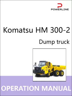 Книга по эксплуатации и техническому обслуживанию самосвала Komatsu HM 300-2