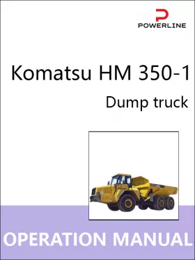 Книга по эксплуатации и техническому обслуживанию самосвала Komatsu HM 350-1