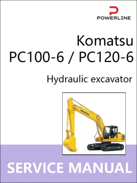 Книга по ремонту экскаватора Komatsu PC100-6 / PC120-6