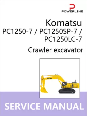 Книга по ремонту экскаватора Komatsu PC1250-7 / PC1250SP-7 / PC1250LC-7