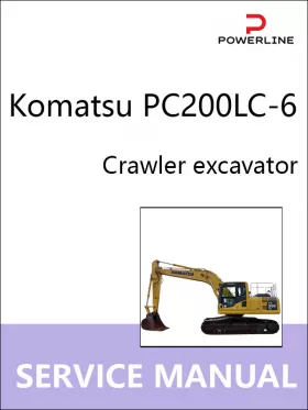 Книга по ремонту экскаватора Komatsu PC200LC-6