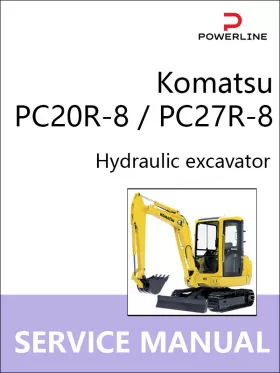 Книга по ремонту экскаватора Komatsu PC20R-8 / PC27R-8