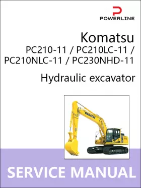 Книга по ремонту экскаватора Komatsu PC210-11 / PC210LC-11 / PC210NLC-11 / PC230NHD-11