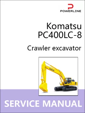 Книга по ремонту экскаватора Komatsu PC400LC-8