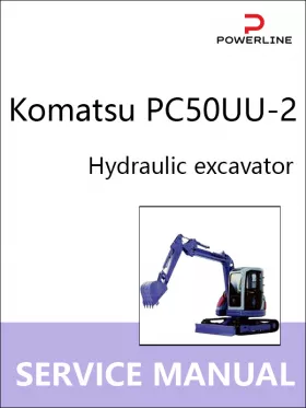 Книга по ремонту экскаватора Komatsu PC50UU-2