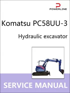 Книга по ремонту экскаватора Komatsu PC58UU-3