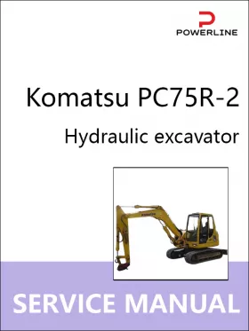 Книга по ремонту экскаватора Komatsu PC75R-2