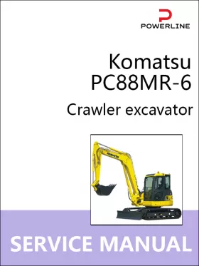 Книга по ремонту экскаватора Komatsu PC88MR-6