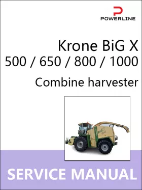 Книга по ремонту комбайна Krone BiG X 500 / 650 / 800 / 1000